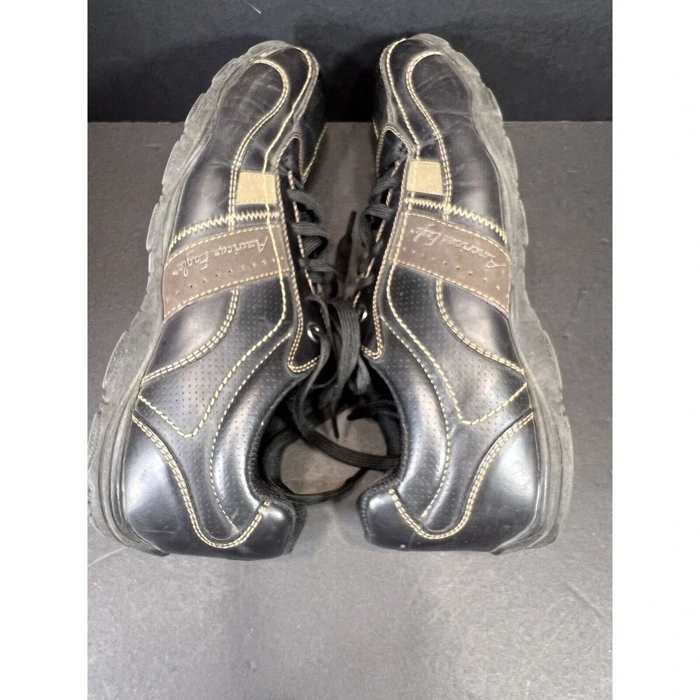Men's Leather Driving Loafers Black Brown‎ Size 9 American Eagle Casual Comfort